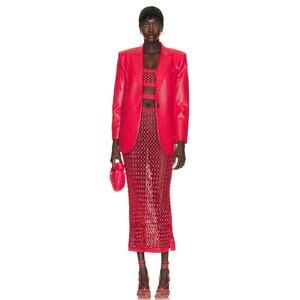 Diotima Oversized Blazer Hibiscus Tailored Statement Jacket Chic size XS